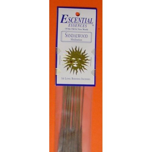  인센스스틱 Dpnamron Sandalwood - Escential Essences Incense - 16 Sticks