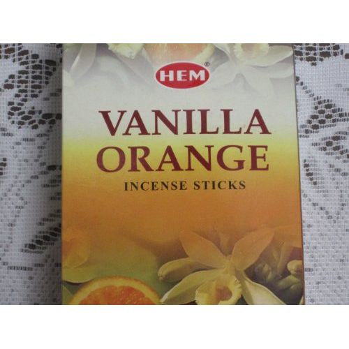  인센스스틱 Dpnamron 1 X Vanilla Orange - Box of Six 20 Stick Tubes - HEM Incense