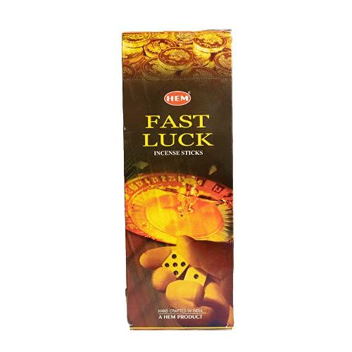  인센스스틱 Dpnamron Fast Luck - Box of Six 20 Stick Tubes - HEM Incense