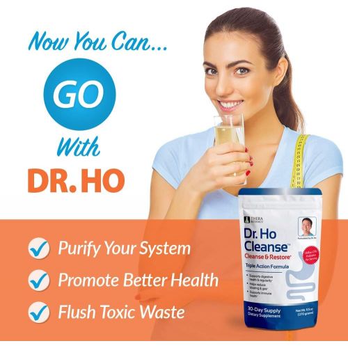  Dr Hos Dr. Ho Cleanse & Restore - Detox-Eliminate Built-up Toxins and Waste; Relieve Discomfort from Constipation, Gas, Upset Stomach; Feel Lighter, Slimmer & Energized