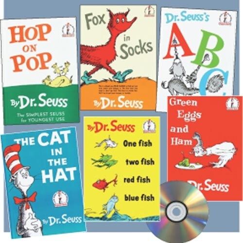  Dr. Seuss Book and CD Set (Set of 6)