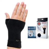 Dr. Arthritis Doctor Developed Copper Infused Wrist Sleeve/Wrist Support/Wrist Brace/Wrist Compression Sleeve [Single] & Doctor Written Handbook Relief for Wrist Injuries, Arthritis & More (XL)