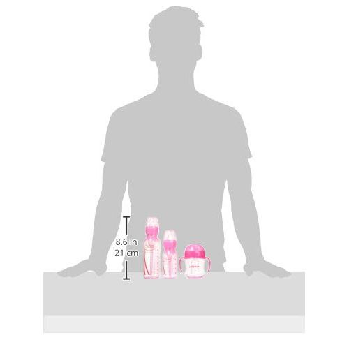  [아마존베스트]Dr. Browns Options+ Baby Bottles Gift Set, Pink
