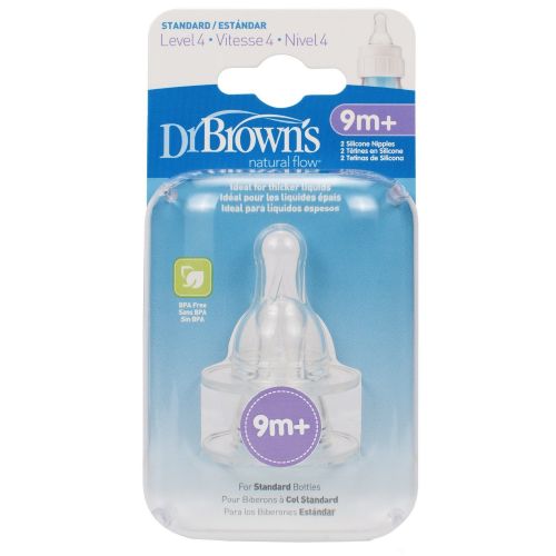  [아마존베스트]Dr. Brown`s Natural Flow Level 4 Standard Nipple - 6 Nipples