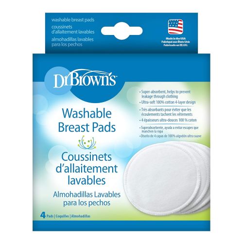  Dr. Browns Washable Breast Pads, 4-Pack