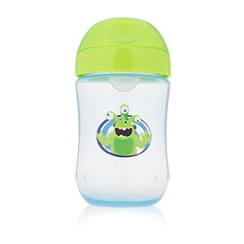  Dr. Browns Soft-Spout Toddler Cup, Monster Blue/Green, 9 Ounce, Single