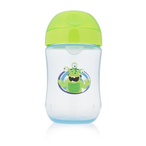  Dr. Browns Soft-Spout Toddler Cup, Monster Blue/Green, 9 Ounce, Single