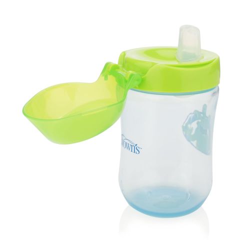  Dr. Browns Soft-Spout Toddler Cup, Monster Blue/Green, 9 Ounce, Single