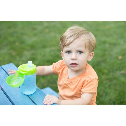  Dr. Browns Soft-Spout Toddler Cup, Monster Blue/Green, 9 Ounce, Single