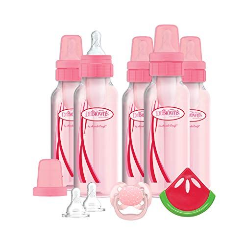  Dr. Browns Original Bottle Gift Set, 8 Ounce, Pink