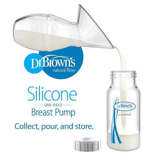  Dr. Browns Silicone Breast Pump Breast Milk Catcher with Options+ Anti-Colic Baby Bottle & Travel Bag
