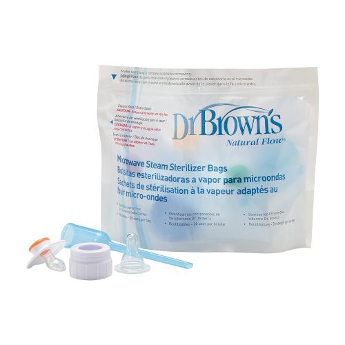  Dr. Browns Dr. Brown’s Microwave Steam Sterilizing Bags for Baby Bottles, Pacifiers and Accessories