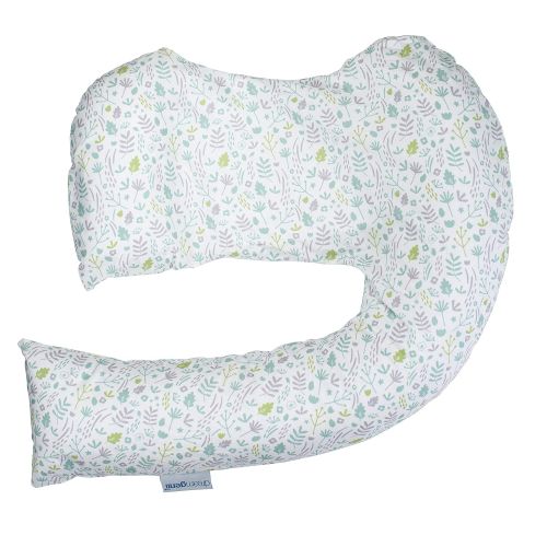  Dr. Browns Dreamgenii Pregnancy Pillow & Breastfeeding Pillow, 2 in 1, White