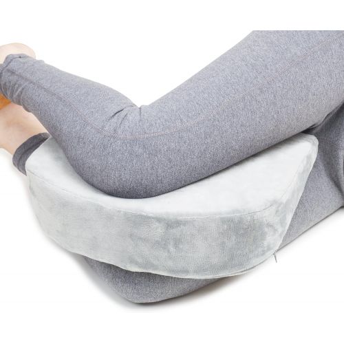  Dr. Flink Velvet Wedge Cushion Pillow For Baby, Or Maternity, Heartburn, Acid Reflux,Supports Body, Belly, Back, Knees, leg, Relieve Pressure, Numbness, Nerve pain, Pregnancy Slant