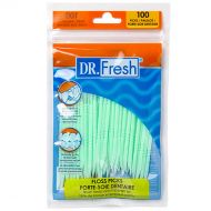 Dr. Fresh inc (Pack of 24, 2400 Ct) Dr. Fresh Dental Floss Picks, Straight