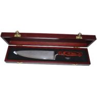 Dr. Richter Damastmesser in edler Holzbox - japanischer Damaststahl - Chefmesser - Klinge: 20cm Damast Kuechenmesser