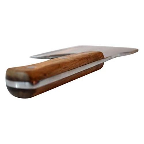  [아마존베스트]Dr. Richter Kitchen Hatchet with Extra Thick Blade (6mm) Kitchen Axe Chopping Knife Axe Shaped