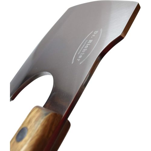  [아마존베스트]Dr. Richter Kitchen Hatchet with Extra Thick Blade (6mm) Kitchen Axe Chopping Knife Axe Shaped