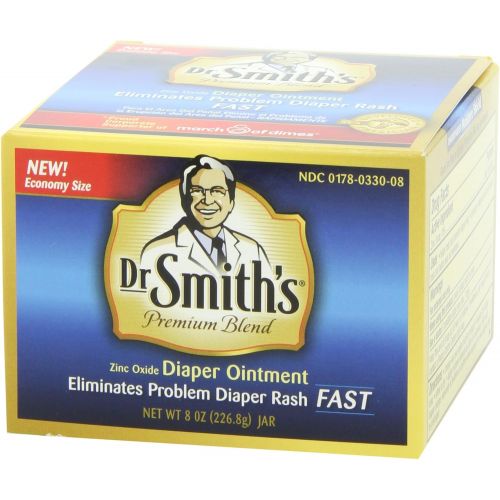  [아마존베스트]Dr. Smiths Diaper Ointment Dr. Smiths Quick Relief Diaper Rash Ointment, 8 ounce