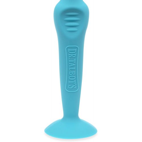  [아마존베스트]Nuby Diaper Cream Soft Silicone Brush with Suction Base & Hygienic Case, Aqua,Blue, Full Size