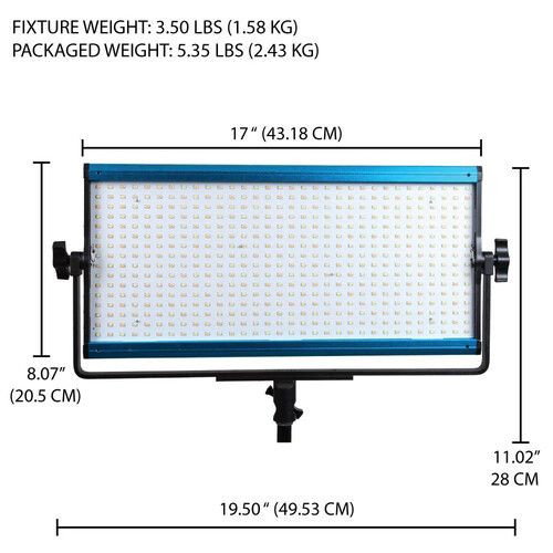  Dracast X Series LED1000 Bi-Color LED Light Panel (Travel 3-Light Kit)