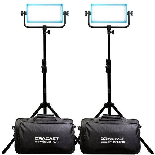  Dracast Pro Series Daylight LED Light Panel (V-Mount, Interview 3-Light Kit)