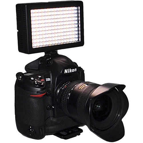  Dracast LED160 3200K Tungsten On-Camera Light with Battery and Charger (Plastic, Black)