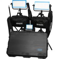 Dracast Bi-Color Wedding Kit with 1 x LED160AB and 2 x LED500B Pro Lights with Gold Mount Battery Plates
