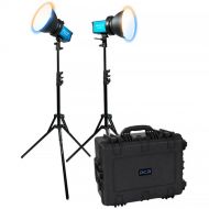 Dracast X Series M80 Bi-Color LED 2-Light Kit with Injection Molded Travel Case