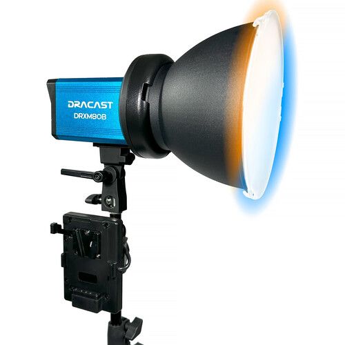  Dracast X Series M80B Bi-Color LED Monolight (V-Mount, 2-Light Kit with Hard Case)