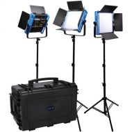 Dracast Kala Plus Series LED1000 Bi-Color LED Light Panel (3-Light Travel Kit)