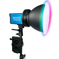 Dracast X Series M80 RGB and Bi-Color LED Point Source Monolight with V-Mount Battery Plate