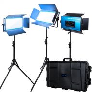 Dracast X Series LED1000 Daylight LED Light Panel (Travel 3-Light Kit)