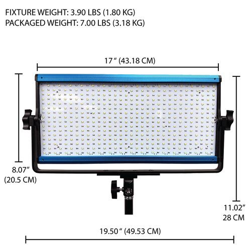  Dracast X Series LED1000 Daylight LED Light Panel (Travel 3-Light Kit)