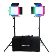 Dracast X Series LED500 RGB LED Light Panel (Interview 2-Light Kit)