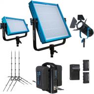 Dracast Remote Newsroom Studio Basics Daylight 3-Light Kit (V-Mount)