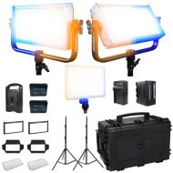 Dracast Pro Series Bi-Color LED Light Panel (V-Mount, Interview 3-Light Kit)