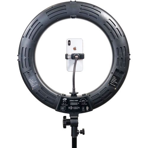  Dracast Halo Plus Series 180 Bi-Color LED Ring Light Kit with Stand (19