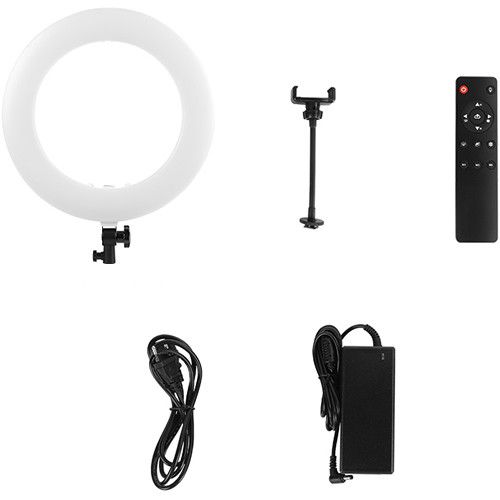  Dracast Halo Plus Series 180 Bi-Color LED Ring Light Kit with Stand (19