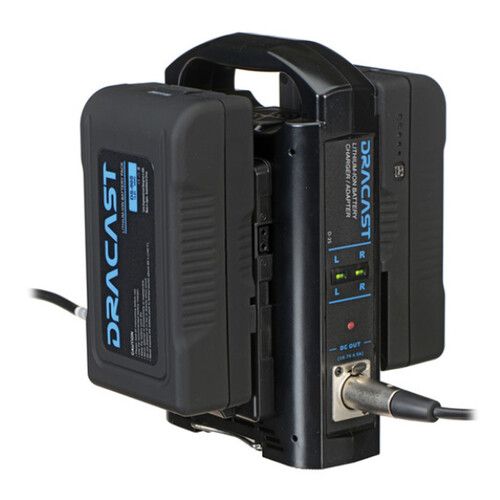  Dracast Remote Newsroom Studio Essentials 4-Light Kit with V-Mount Batteries