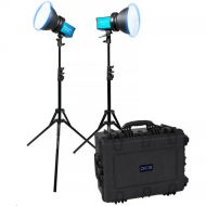 Dracast X Series M80 Daylight LED 2-Light Kit with Injection Molded Travel Case