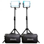 Dracast Pro Series LED500 Daylight LED Light Panel (Gold Mount, Interview 2-Light Kit)