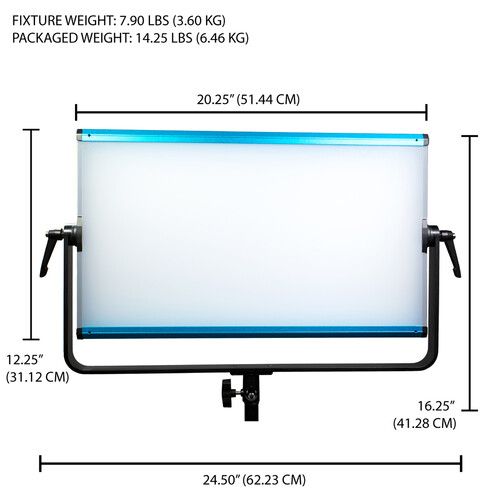 Dracast X Series LED2000 RGB LED Light Panel (Travel 3-Light Kit)
