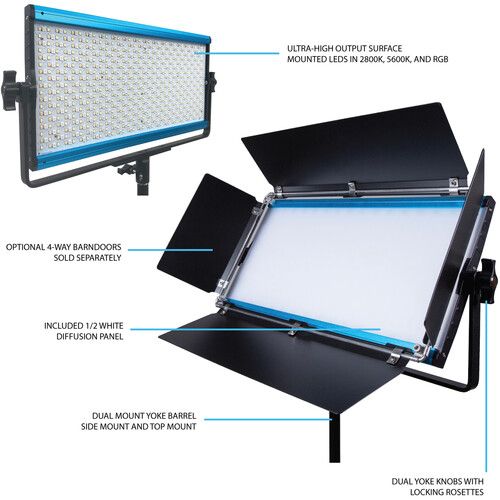  Dracast X Series LED1000 RGB LED Light Panel