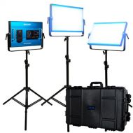 Dracast X Series LED2000 Daylight LED Light Panel (Travel 3-Light Kit)