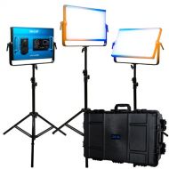Dracast X Series LED2000 Bi-Color LED Light Panel (Travel 3-Light Kit)