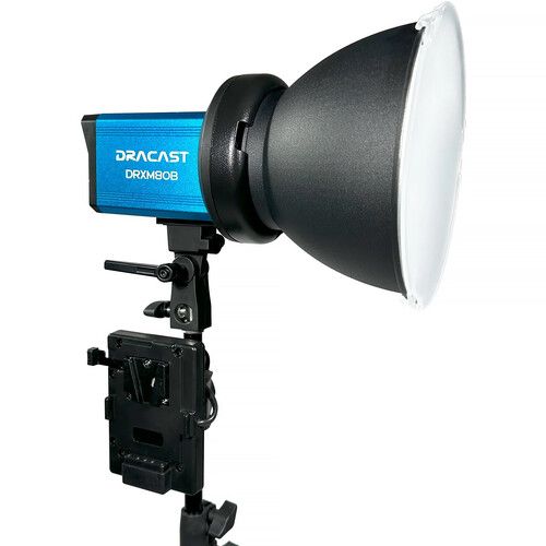  Dracast X Series M80B Bi-Color LED Monolight (V-Mount, 2-Light Kit with Nylon Case)
