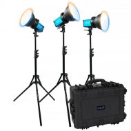 Dracast X Series M80 Bi-Color LED 3-Light Kit with Injection Molded Travel Case