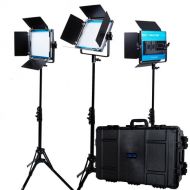 Dracast X Series LED500 Daylight LED Light Panel (Travel 3-Light Kit)