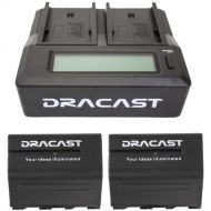 Dracast 2X NP-F 6600 Batteries & Dual Charger Kit